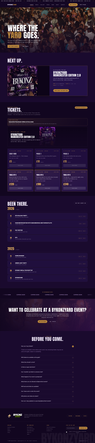 Events before